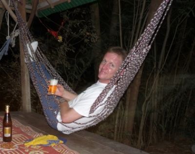 Andrew Lindsay  Cycling on the  tour with redspokes